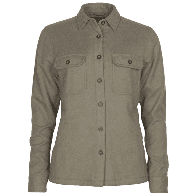 Pinewood Värnamo Overshirt Women (Color: Mole Melange, Size: Large)