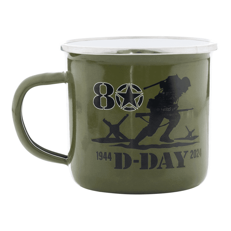 Fostex Enamel Mug D-Day 80 Years 300ml (Color: Green)