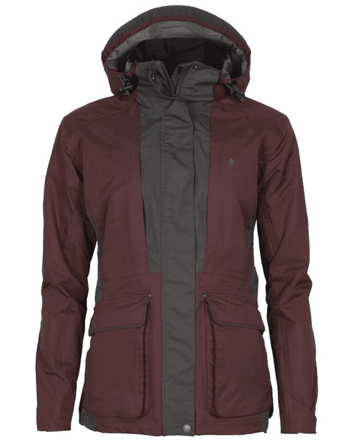 Pinewood Dog Sports Jacket 2.0 Women (Color: Earth Plum/Dark Anthracit, Size: 2XL)