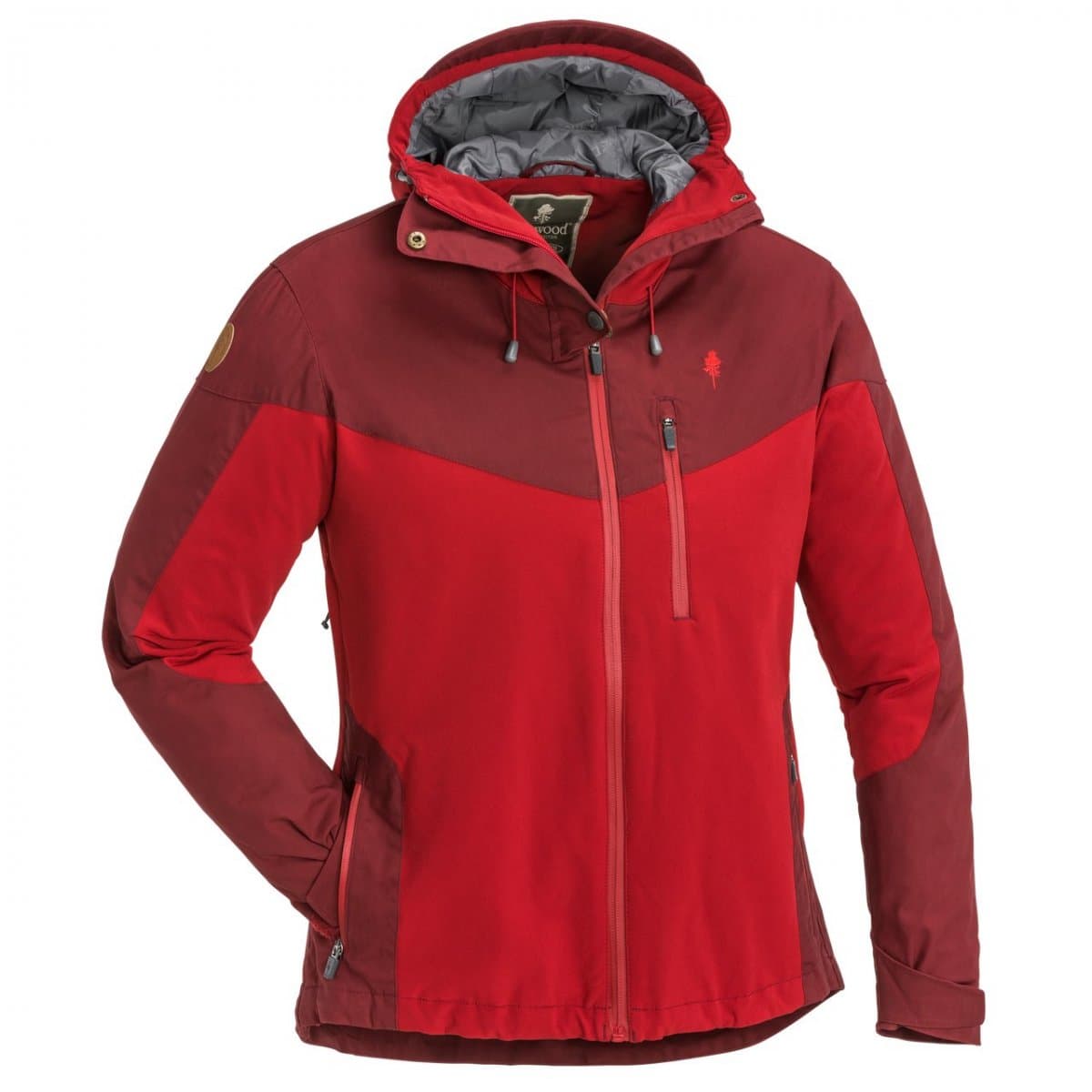 Pinewood Jacket Finnveden Hybrid Extreme Ladies 3300 - Red/M.Tomato (Size: Large)
