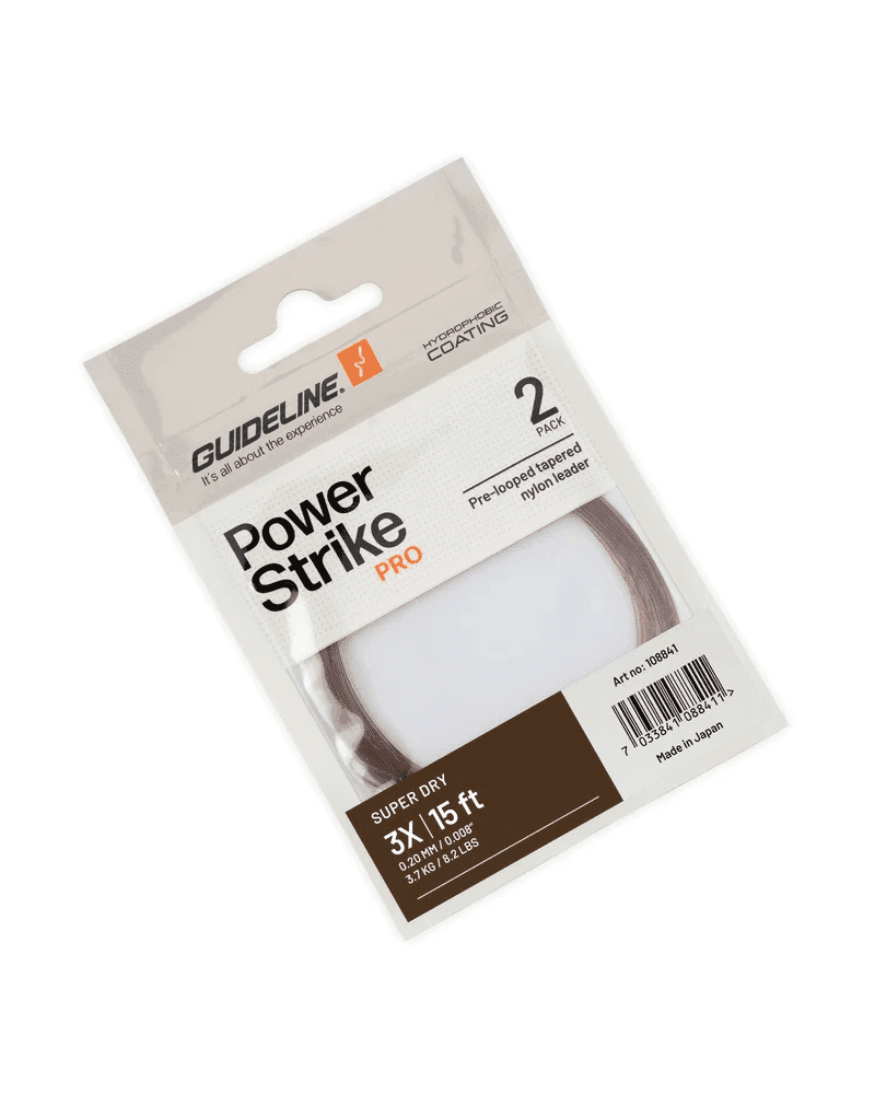 Guideline Leader Power Strike PRO Super Dry 15' 2Pcs (Size: 3X 0,20)