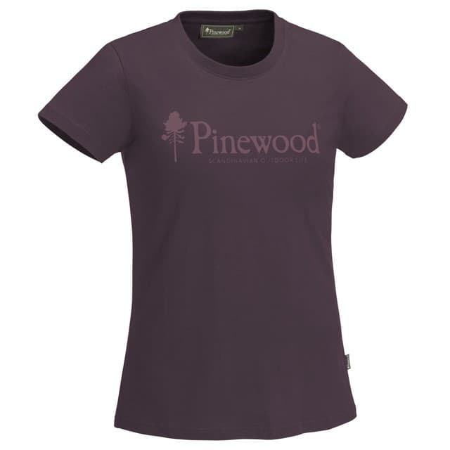 Pinewood T-Shirt Outdoor Life Women (Color: Plum, Size: Medium)