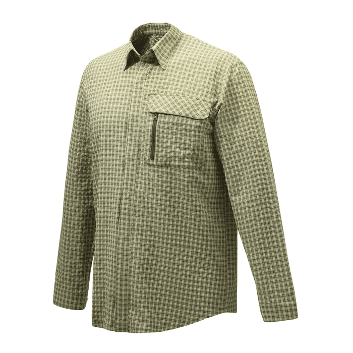 Beretta Ligthweight Shirt (Color: Light Green Check, Size: Small)