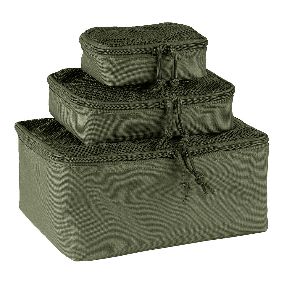 101 INC MOLLE Organizer Set 3pcs (Color: Ranger Green)
