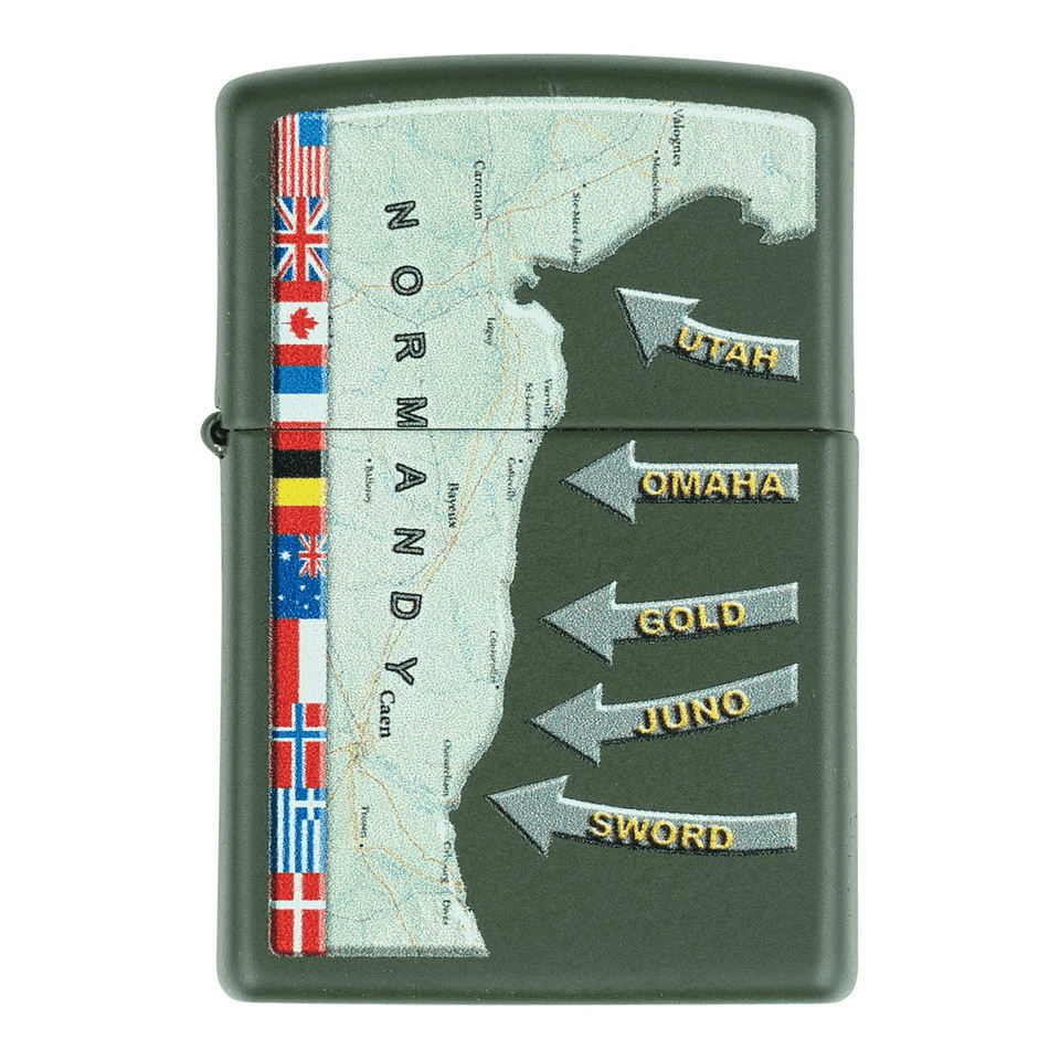 Zippo D-Day Military Map Normandy