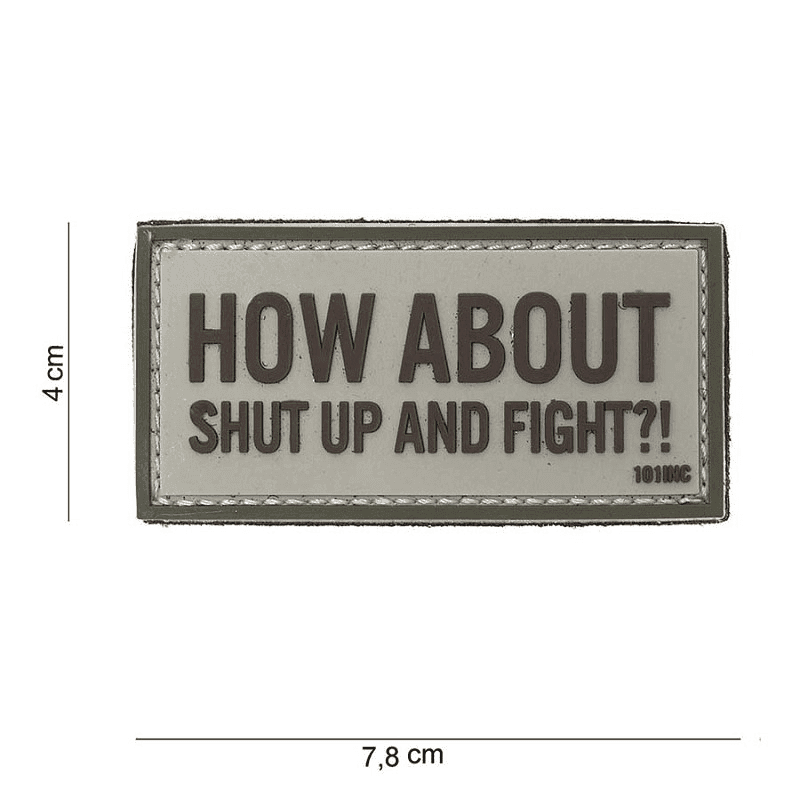 101 INC PVC Patch - How about (Color: Green)