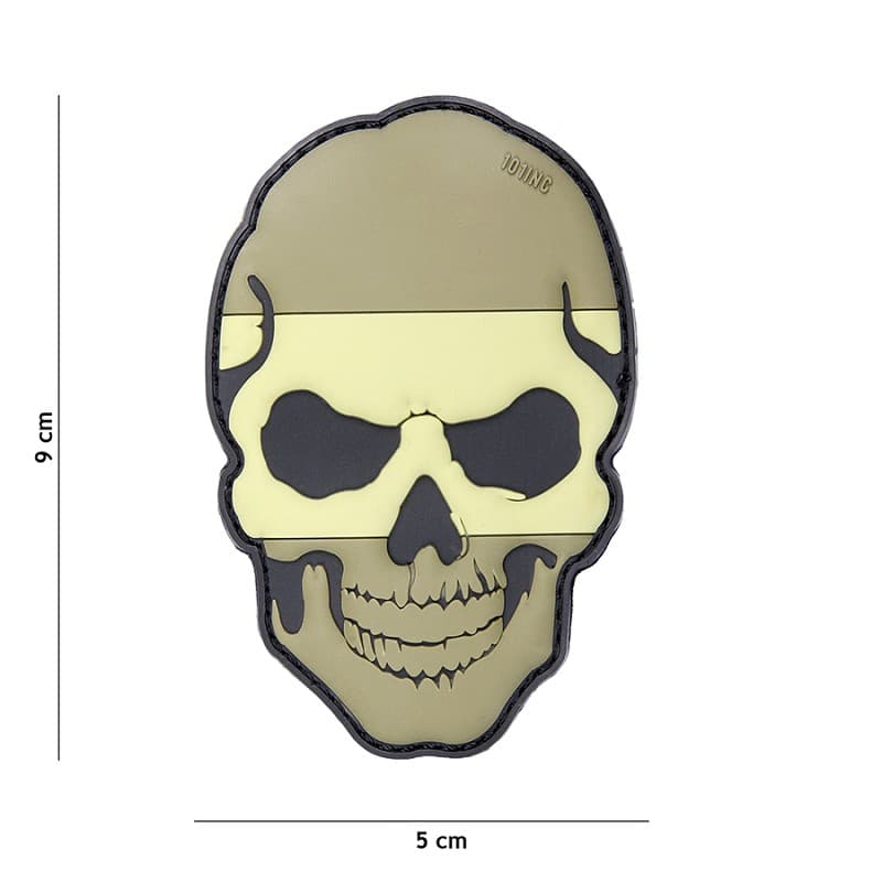 101 INC PVC Patch - Skull Spain Subdued