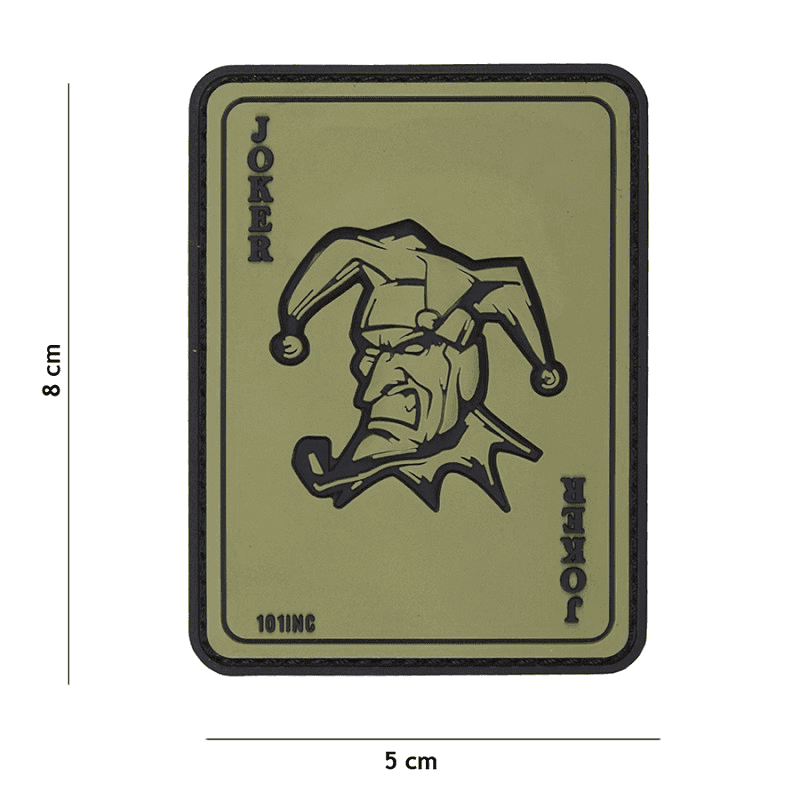 101 INC PVC Patch - Joker (Color: Green)
