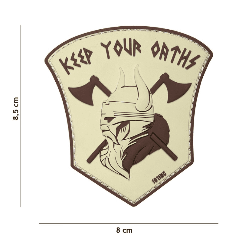 101 INC PVC Patch - Keep Your Oaths (Color: Sand)