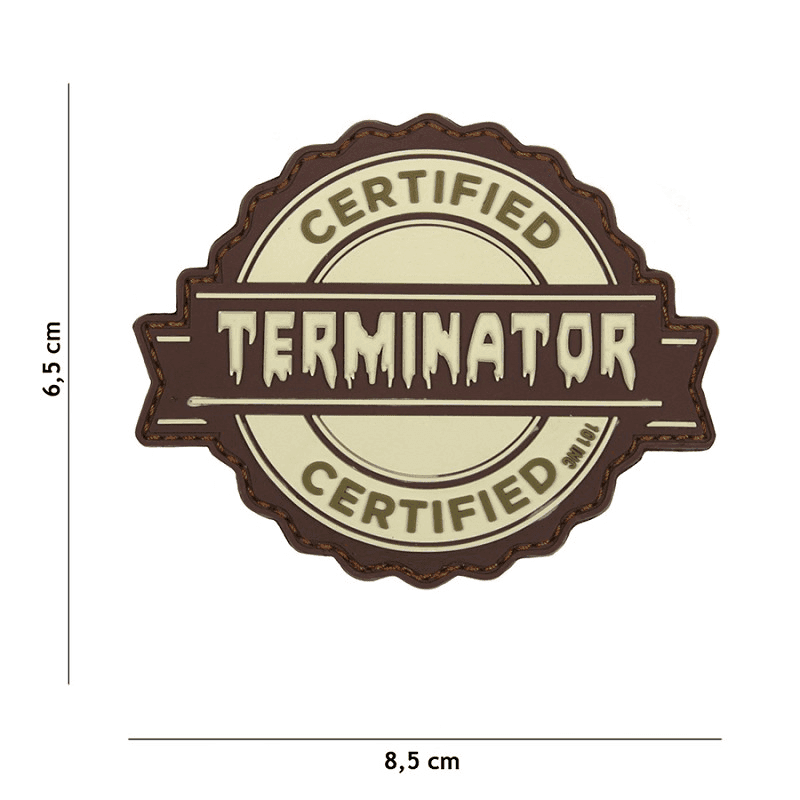 101 INC PVC Patch - Terminator (Color: Grey)