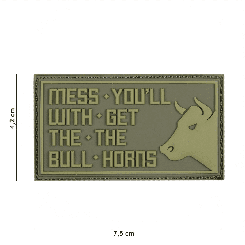 101 INC PVC Patch - Mess You'll (Color: Coyote)