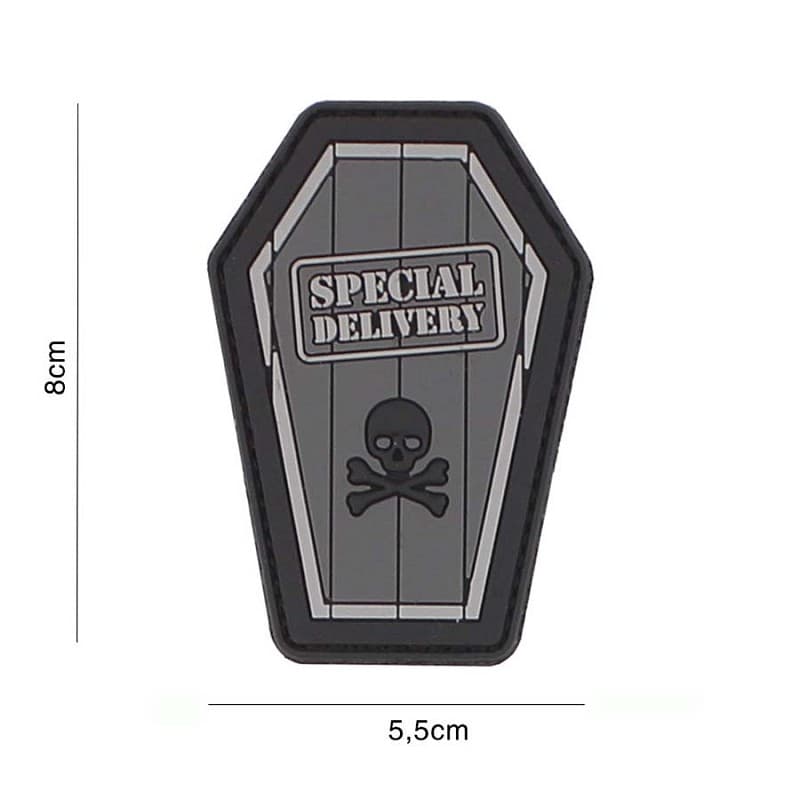 101 INC PVC Patch - Special Delivery (Color: Grey)