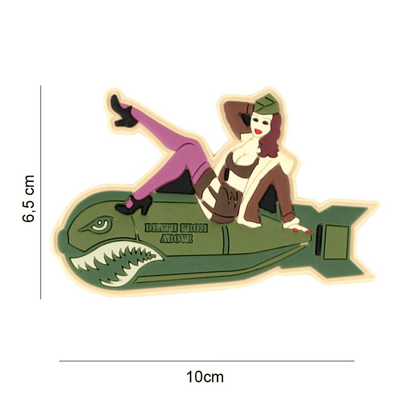 101 INC PVC Patch - Pinup girl Bomb