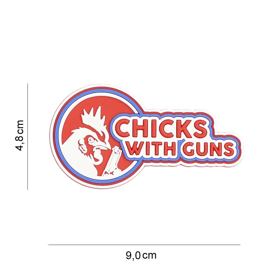 101 INC PVC Patch - Chicks with guns (Color: Coyote)