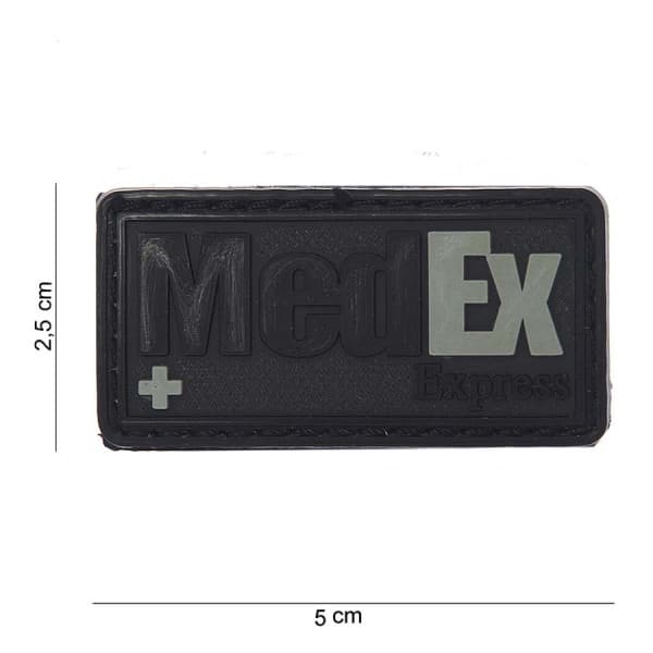 101 INC PVC Patch - MedEx Express (Colour: Black)
