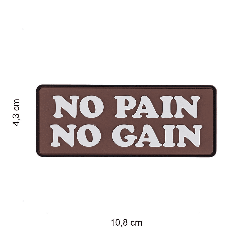 101 INC PVC Patch - No Pain No Gain