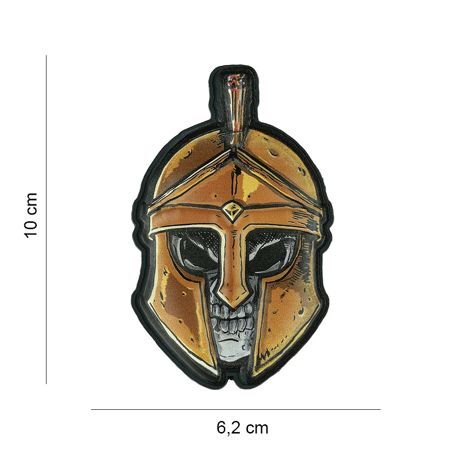 101 INC PVC 3D Patch - UV Skull Spartan