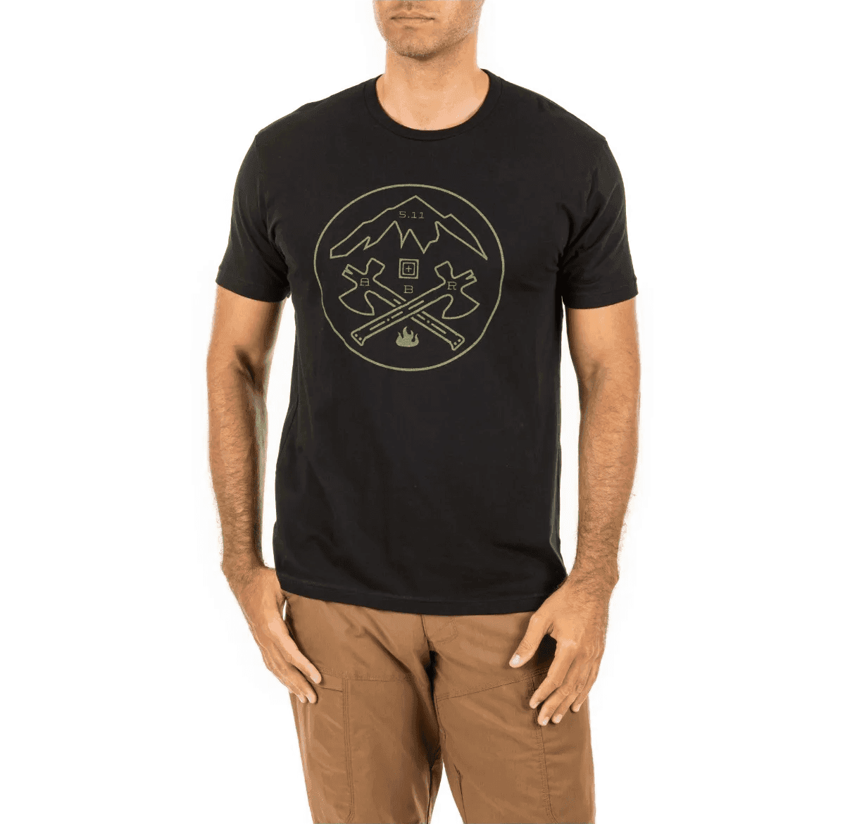 5.11 Tactical Crossed Axe Mountain Tee (Size: Large)