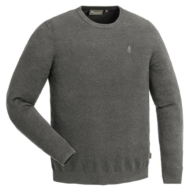Pinewood Värnamo Crewneck Knitted Sweater (Color: Mole Mel, Size: Small)