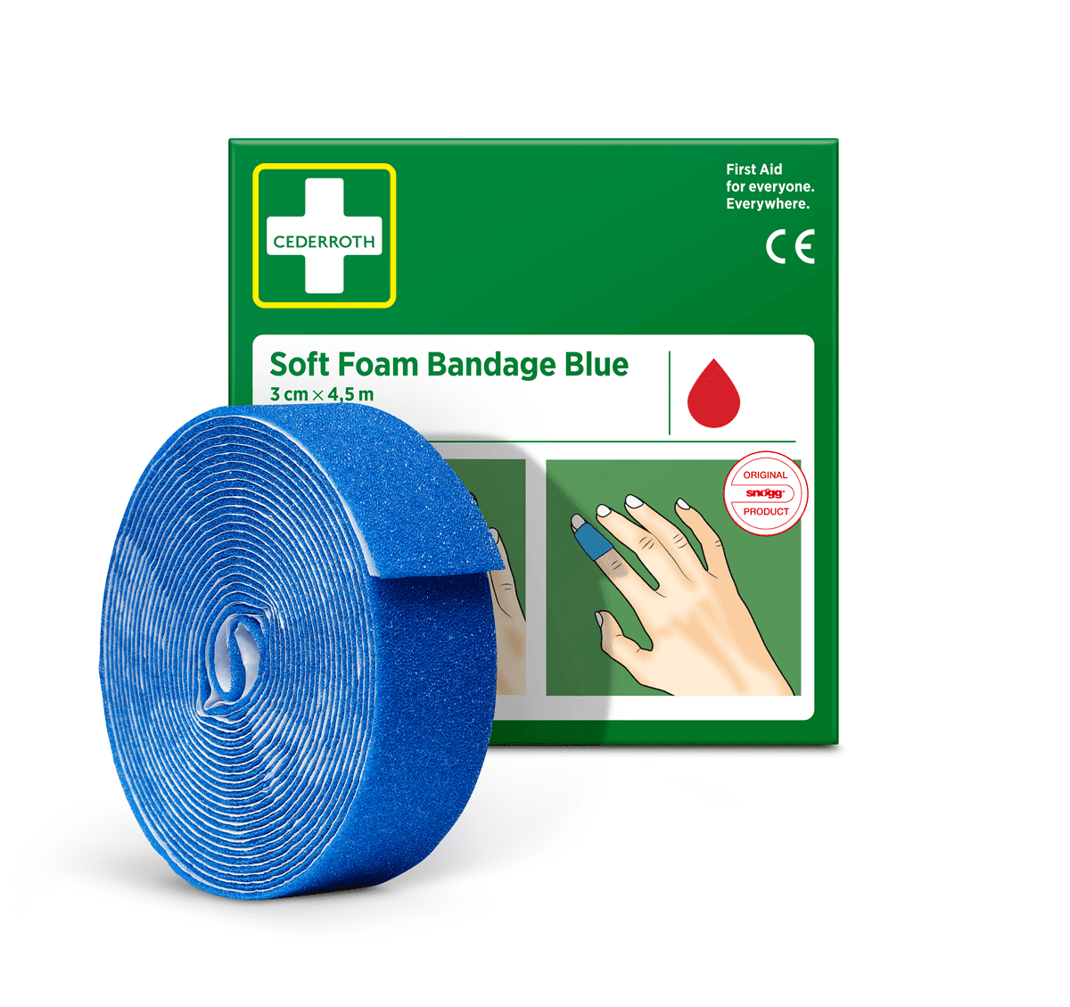 Cederroth Soft Foam Bandage Blue 3cm x 4,5m