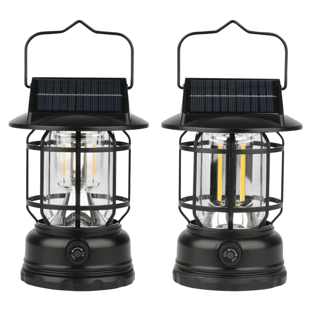 BRIV Campinglanterna Lanterna LED Solcell+USB-C