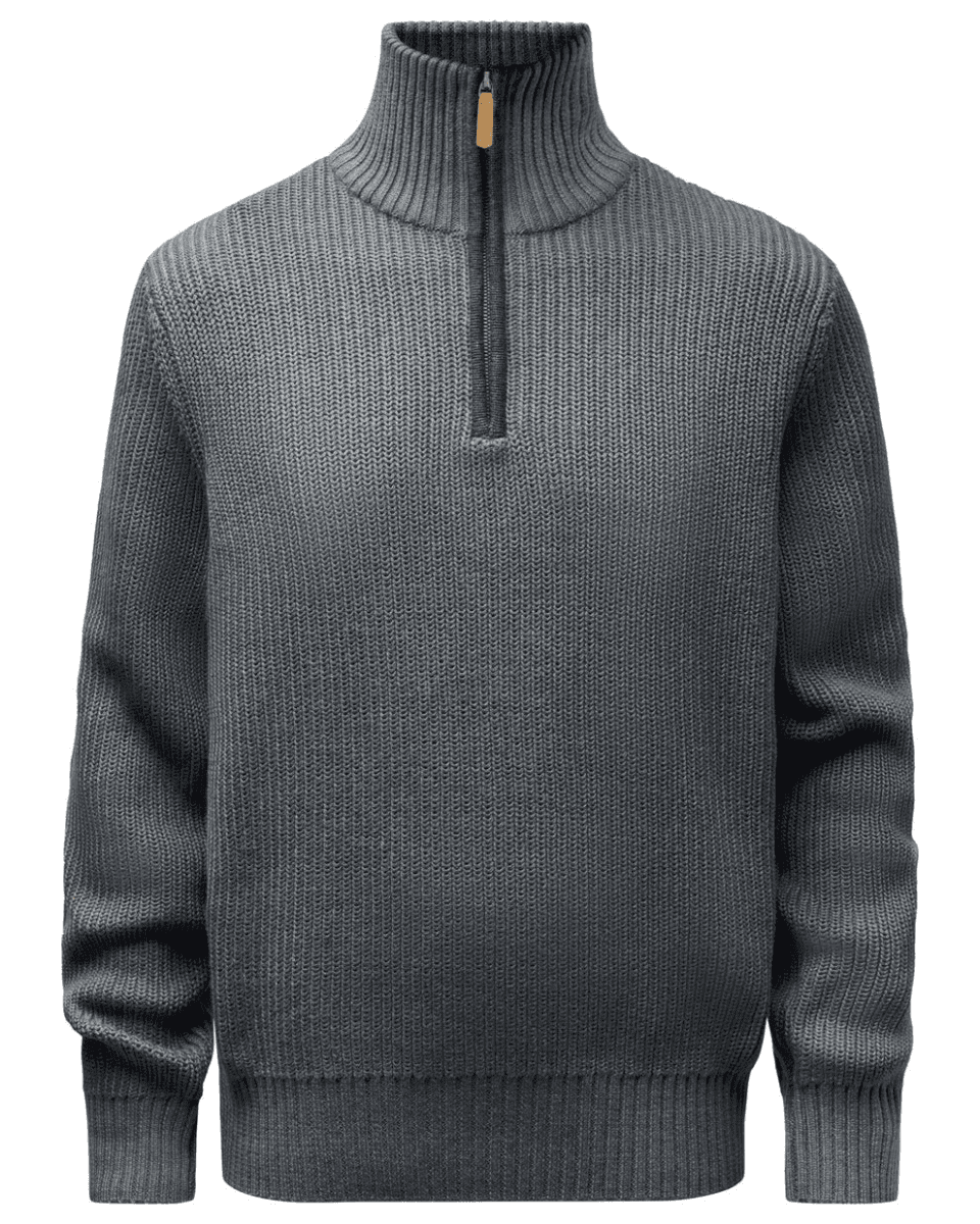 Pinewood Philip Knitted Sweater M’s (Color: D.Grey Mel, Size: XL)