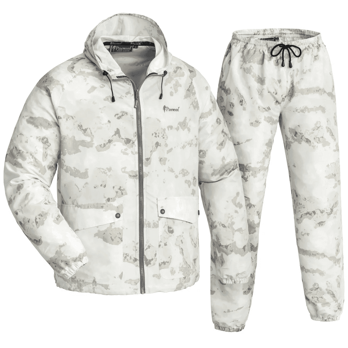 Pinewood Outerwear Winter Camo 5661 (Color: Snow Camo, Size: Small)