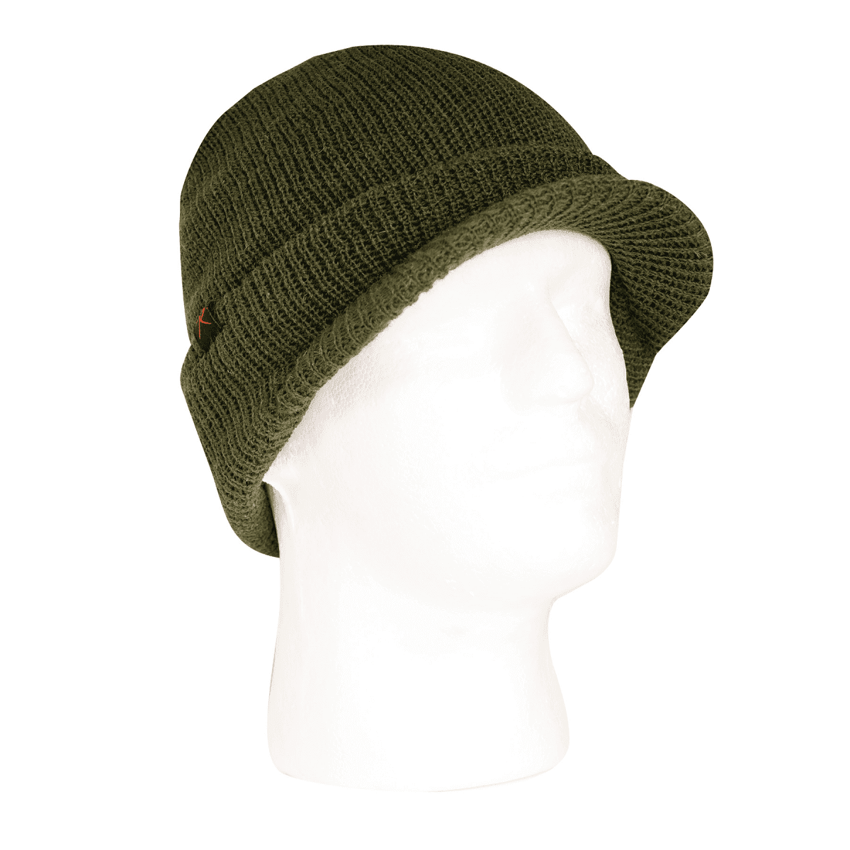 Rothco Watch Cap with Brim Wool (Color: Olive)