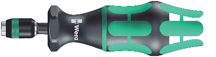 Wera 7466 Torque Wrench 25in/lb incl T-15 bits