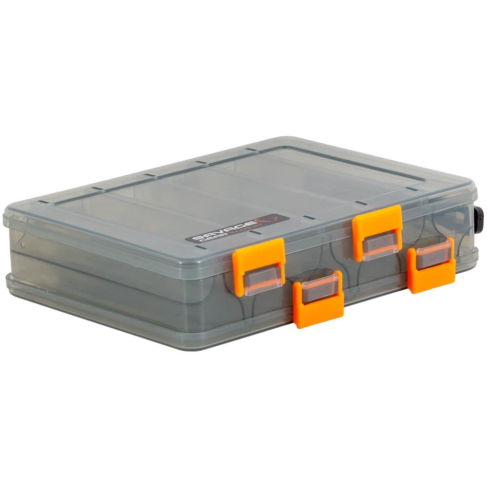 Savage Gear Lurebox 2 Sided Short 20,5x17x4,8cm Smoke