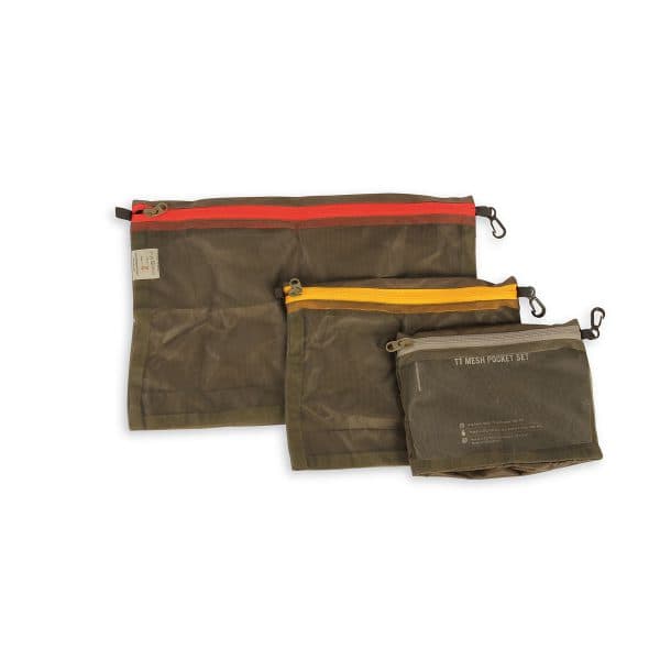 Tasmanian Tiger Mesh Pocket Set (Color: Olive)