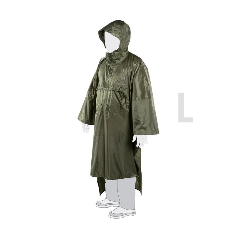 Tasmanian Tiger Poncho - Olive (Size: Small)