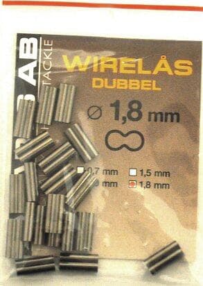 Wiggler Crimps Double 1,8mm 20 Pack
