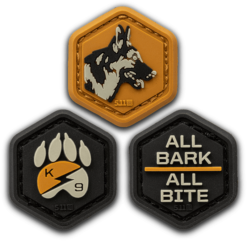 5.11 Tactical K9 Hex Patch (Color: Blue)