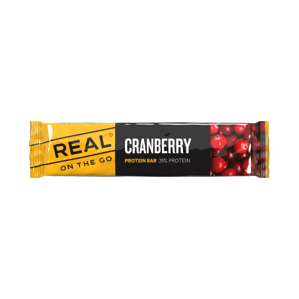 REAL On the Go Protein Bar - Cranberry 40g