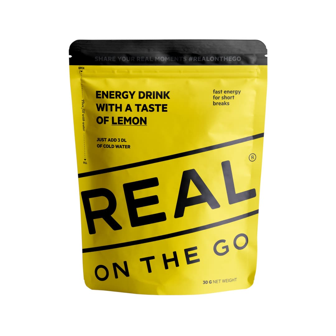 REAL On The Go Energy Drink - Lemon 30g