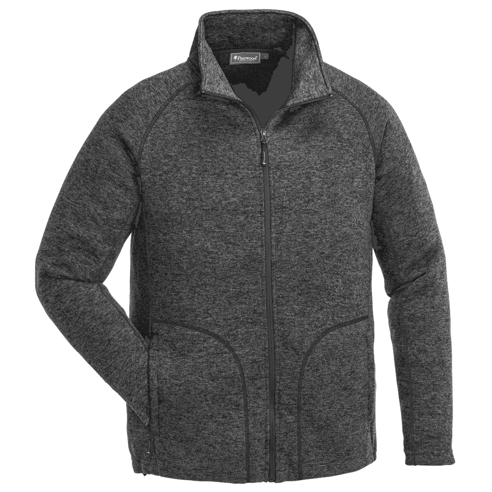 Pinewood Knitted Jacket Gabriel 9772 (Color: Dark Anthracite Mel, Size: Small)