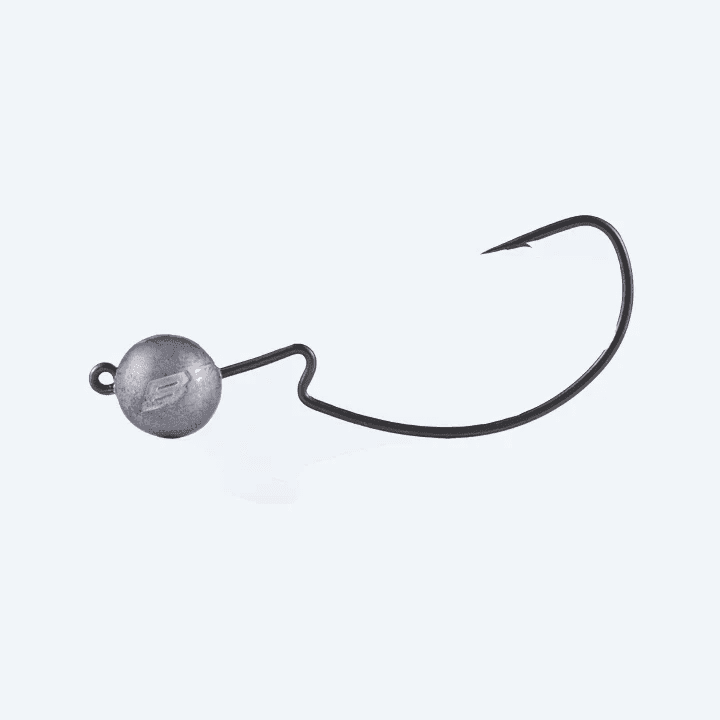 BKK Silent Chaser - 1X - EWG Round Jig Head, (Size Weight & Hook Size: 5,3g 3/0# 3 Pcs)