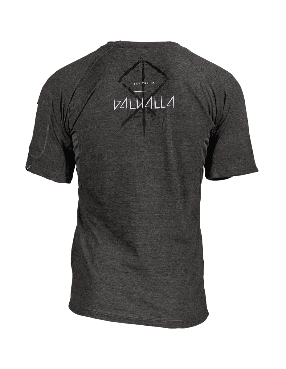 Ragnar Raids Aesir Rune T-Shirt (Color: Grey, Size: XL)