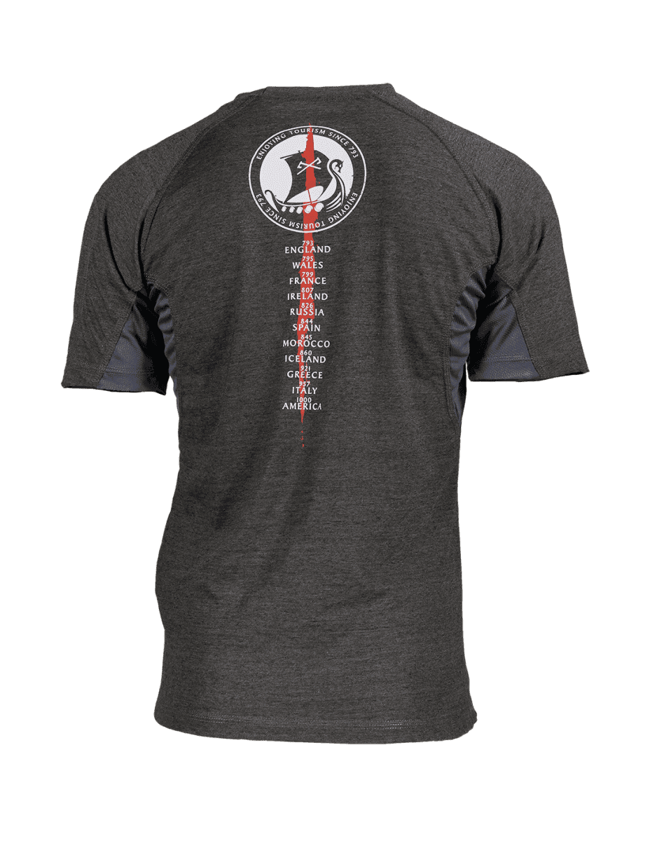Ragnar Raids Aesir Tour T-Shirt (Color: Grey, Size: Large)
