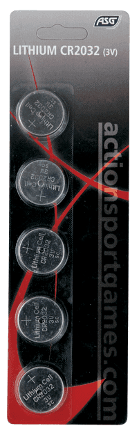 ASG Battery 3V Lithium CR2032 5pcs