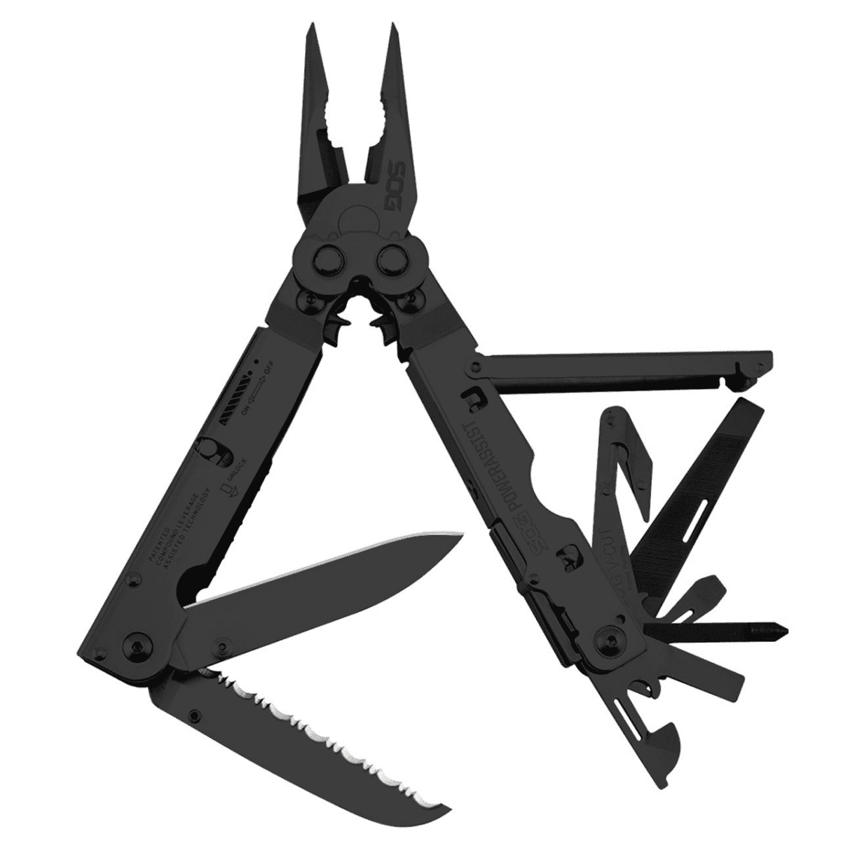 SOG PowerAssist with Pouch - Black