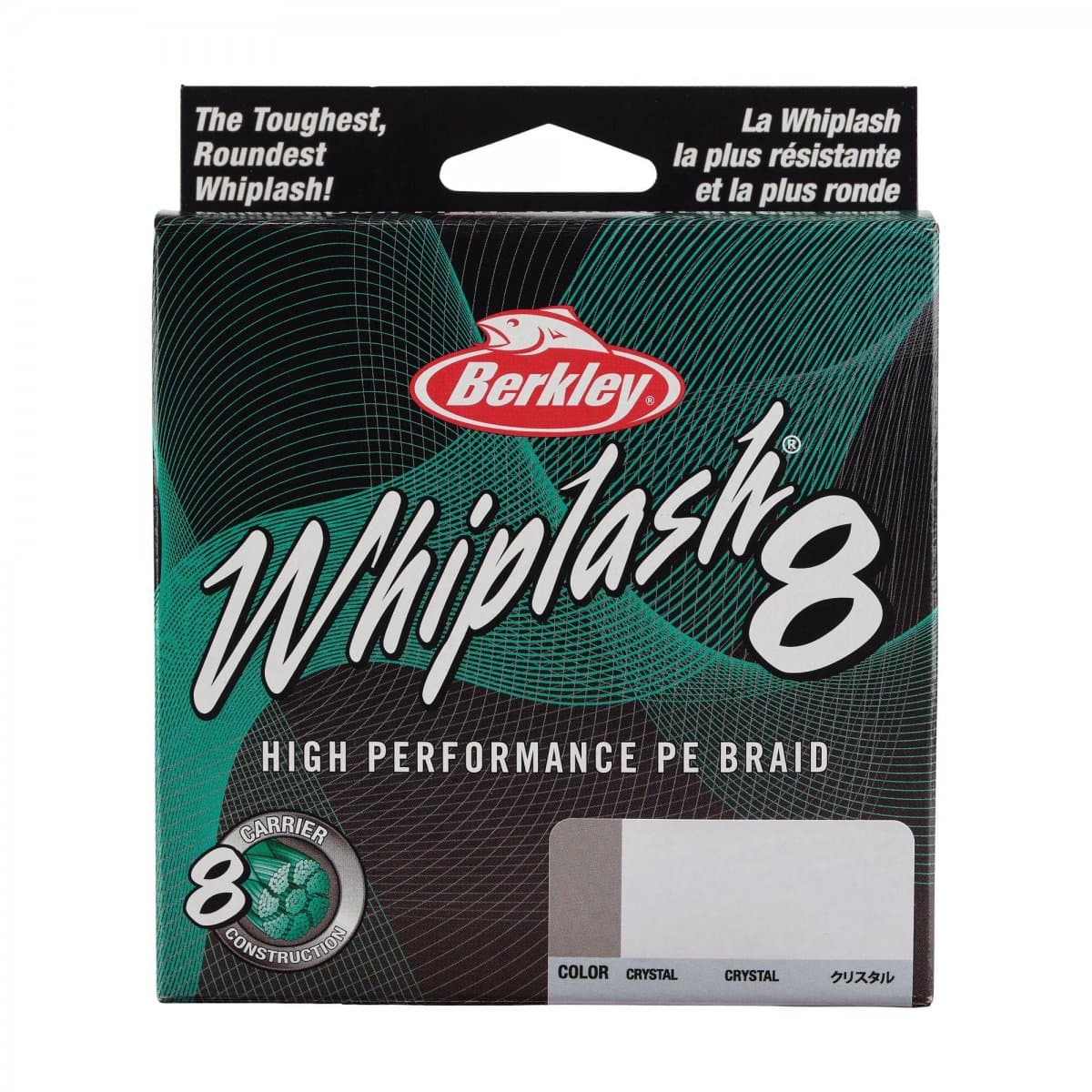 Berkley Whiplash8 Braid Crystal (Size/Breakingstrength/Length: 0,25mm / 40kg / 300m)