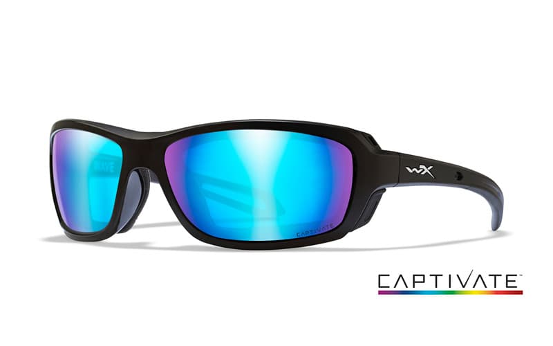 WileyX WAVE Captivate Blue Mirror Matte Black Frame