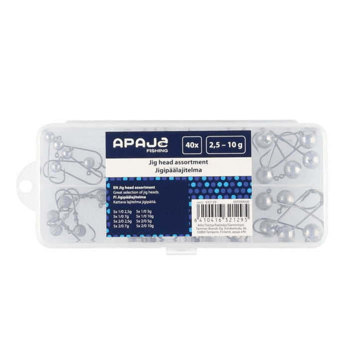 Apaja Jig Heads Mix 2,5-10g 40pcs