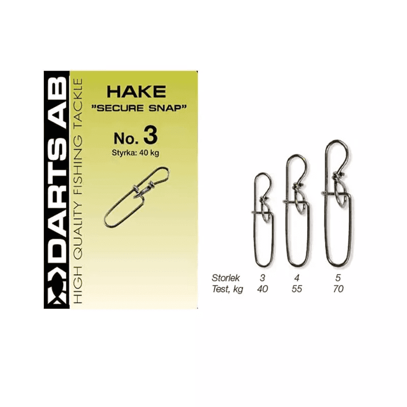 Darts Lure Lock Secure Snap (Size & Amount: #4 6 Pcs)