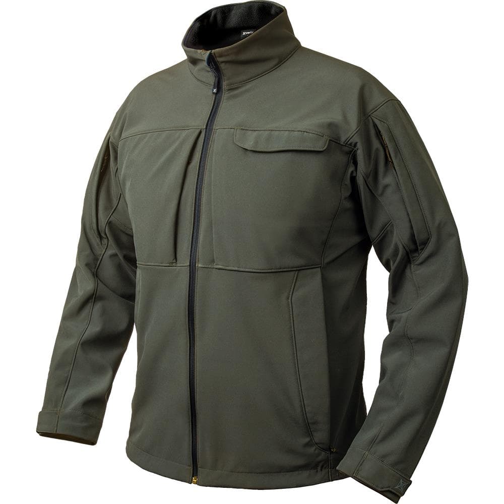 Vertx Downrange Softshell Jacket (Color: Burnt Ash, Size: Small)