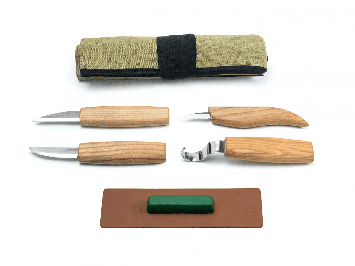 BeaverCraft S48 Wood Carving Tool Set for Spoon Carving