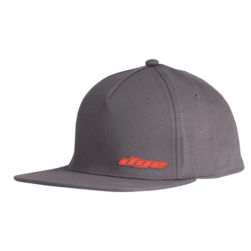 Dye Cap LWR LFT Flex Flat Bill (Color: Charcoal/Orange, Size: L/XL)