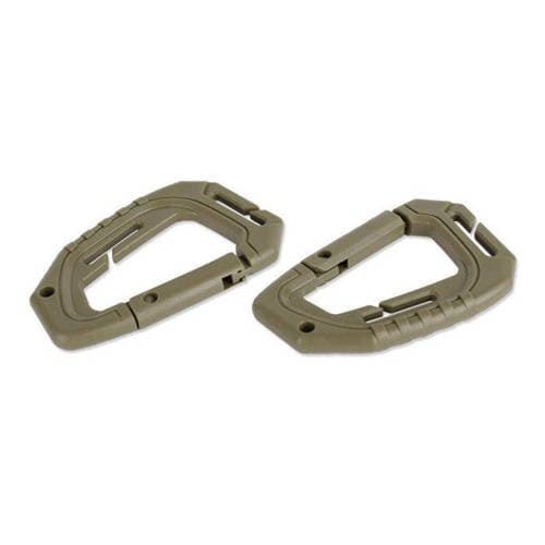 Mil-Tec Tactical Karabiner Molle 2pcs (Color: Black)